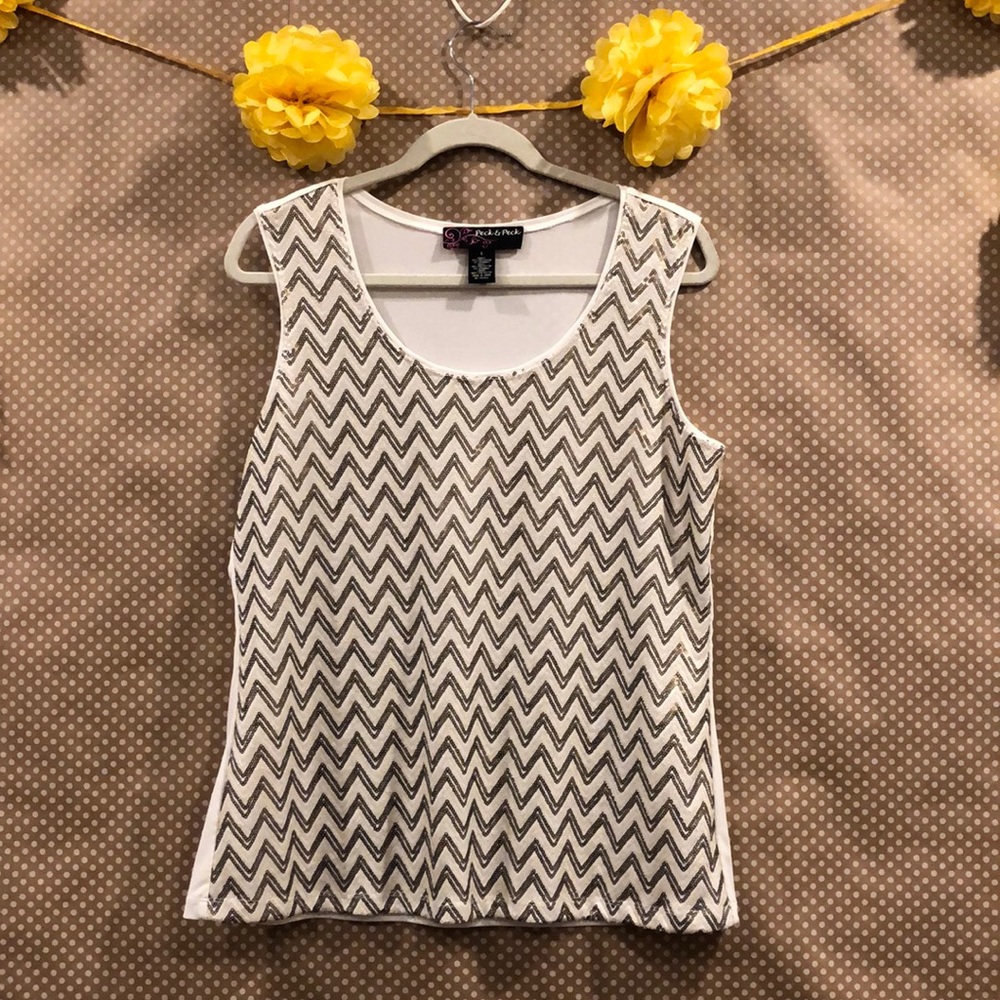 Peck & Peck beaded top